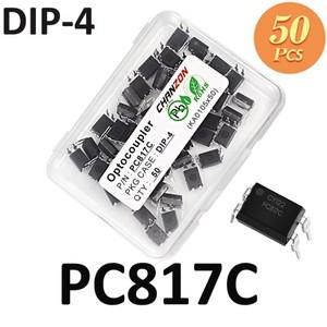 50PCS PC817 5v 광 커플러 DIP4 옵토 신규 및 기존 절연 IC 칩