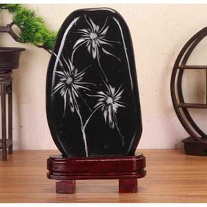 꽃돌 천연석 풍수 관상용 수석 인테리어 장식용돌 블랙 스톤