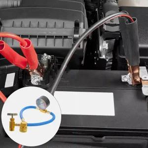 냉매주입기 AC R134A 냉매 가스 충전 키트 자동차 에어컨 리필 냉동 도구 파이프 호스 게이지