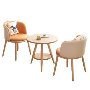 원형 부부테이블 티테이블세트 원탁 카페 부부 거실 체어
