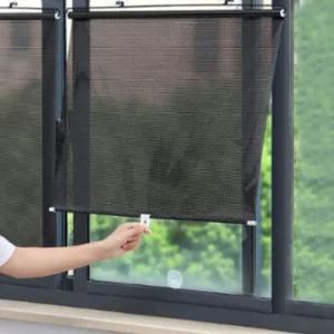 무타공 유리창 블라인드 롤링 사무실 창문 자동차 햇빛차단 자외선차단 자외선 햇빛 암막 롤러