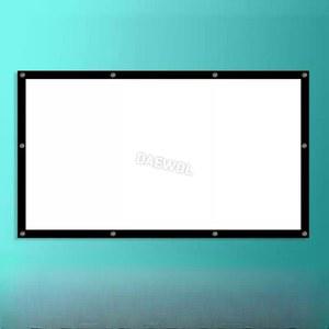 휴대용 스크린 대형 이동형 캠핑 영화천 빔스크린