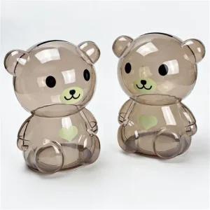 투명 동전 캐릭터 저금통 구디백 중형