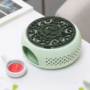 힐링모드 도자기 티워머 민트+블랙