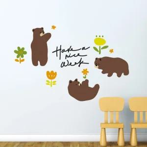 데이 스티커 시트지 벽지 창문 유리 그래픽 현관문 인테리어 영문 블랙 거울 아이방꾸미기 다크브라운