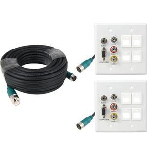 [BZHK3MK9_51]RGB or 3RCA 케이블 월 플레이트 배관용 40m