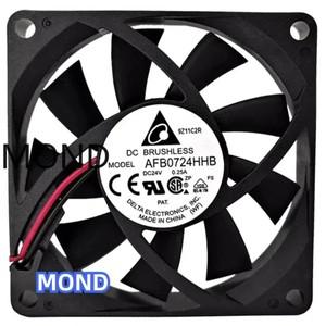Delta AFB0724HHB 인버터 냉각 팬 7CM 7015 DC 24V 0.25A CPU 전원 공급 장치 쿨러 팬
