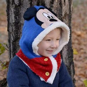 미니 캐릭터트렌모자 빅 후드넥 워머 목도리 남자 방한