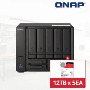 QNAP TS-h973AX-8G NAS 9베이 아이언울프 60TB [12TBx5] HDD 포함