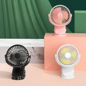 [골드스마일]집게형 휴대용 선풍기 유모차 부착형 미니 집게선풍기