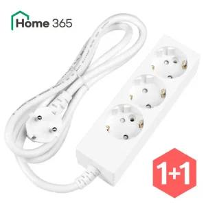 [홈365] 10A 국산 안전 접지 일반 멀티탭 3구 1.5m 2개