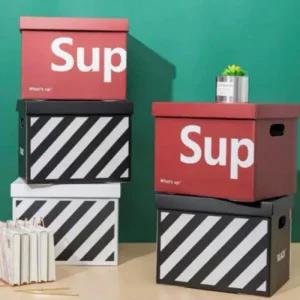 다용도 이사박스 수납함 정리함 종이 44x33x33cm (47ycW)