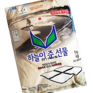 하늘이준선물 굵은 소금 5kg 4개 업무용 굵은 소금 천일염 도매