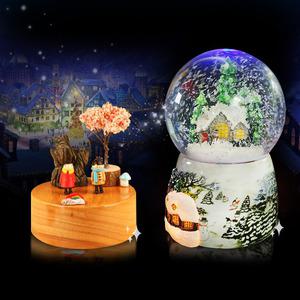 LED 오르골 워터볼 뮤직박스 크리스마스 선물 나무