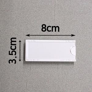 아크릴 벽부착용 종이꽂이 (명찰용 5개세트) 35 x 80 mm