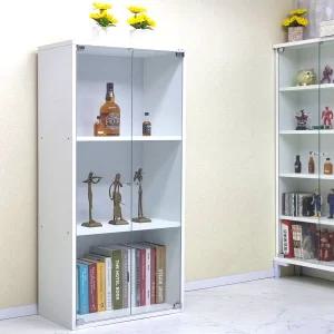 드림퍼니처 드림1200 유리문 깊이30cm 3단 장식장 4단 수납장 피규어 진열장 공간박스 책장 소품장 틈새장