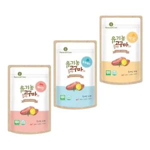 네츄럴코어 유기농 고구마가 좋아 60g 3종 중 1택(베이컨/블루베리/치즈)