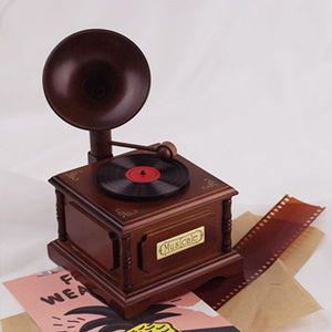 원목나팔축음기오르골 B-620S