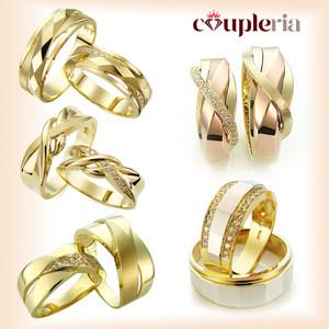 [커플리아]14K 킹&퀸 커플링(여자+남자 반지) 35종 중 디자인 택일/반지안 레이져각인 무료