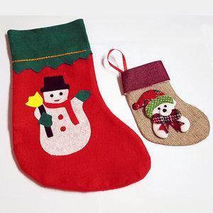 산타양말/ 성탄 크리스마스 선물주머니 포장 쇼핑백 부직포가방 어린이선물