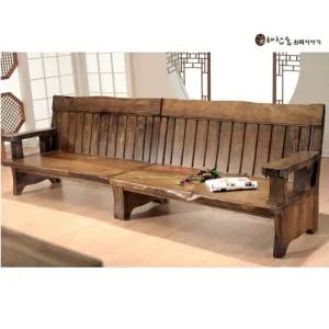 해찬솔 소나무 통원목 4인용소파 투투)