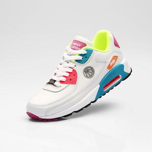 (PP1101 리미티드)페이퍼플레인 화이트핑크블루 천연소가죽 에어 운동화/런닝화/(5mm 크게 주문하세요.)