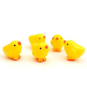 테라리움 미니어쳐 서있는 병아리 피규어 2P