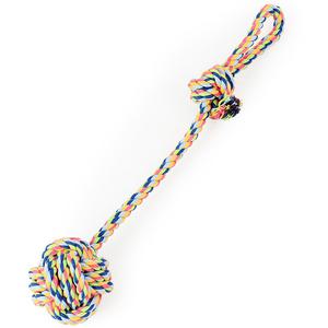 강아지 긴손잡이 치실공 실타래 훈련용품 치아 이갈이 치석제거 분리불안 해소