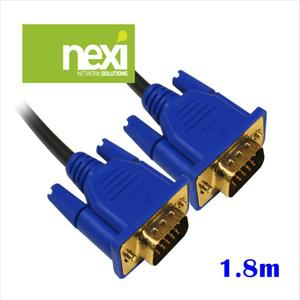 (NEXI) RGB케이블 15핀 VGA케이블 D-SUB 노이즈필터 1.8M