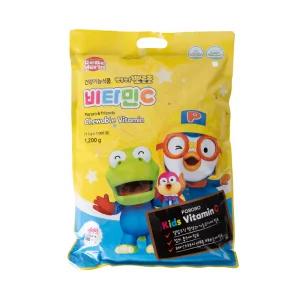 뽀롱뽀롱 뽀로로 비타민C 1.2g x 1000정 복숭아맛 유아 간식 캔디 사탕 대용량 V