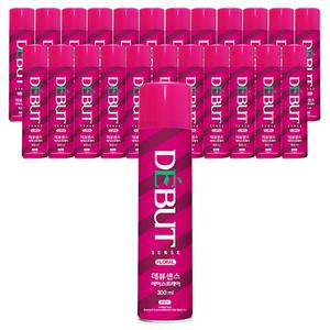 데뷰 센스 헤어스프레이 후로랄향 300ml x 20개 헤어 강력 셋팅 고정 스타일링 스프레이