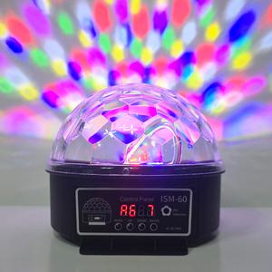 ISM-60 LED 6컬러 미러볼 LED핀볼  노래방 가라오케 미러볼  리모컨 포함 가정용 업소용