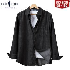 [95-130]남자 셔츠 청남방 빅사이즈 블랙 워싱 데님 HC503 행사