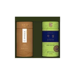 녹차2종선물세트(작설중작증제차 50g+작설덖음차 40g)+쇼핑백
