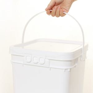 에코스킨 플라스틱 사각통 18L / 식재료 식품 보관용기 / 양동이 / 바스켓 / 바케스 / 말통 / 들통