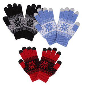 [트로비스]눈꽃스마트폰터치장갑 동계장갑 겨울장갑 보온장갑