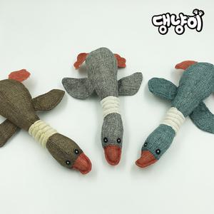 댕냥이 오리 봉제인형 3종 (그레이,브라운,민트) 강아지장난감/고양이/반려동물장난감/강아지인형