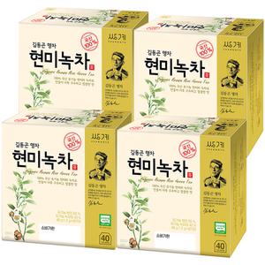 쌍계명차 국산 유기농 현미녹차 40T x 4개