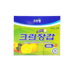 크린랩 크린장갑 400매 일회용 위생 비닐장갑