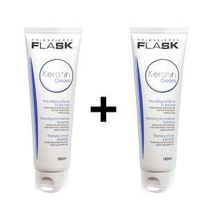 플라스크 케라틴 크림 180mlX2개 행사 바르는 트리트먼트