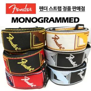 펜더 정품 모노그램 일렉기타 통기타 스트랩 기타멜빵