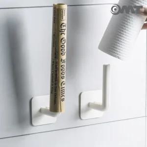 2P+2P 무타공 키친타올걸이 행주걸이 주방 홀더 부착식 후크 거치대