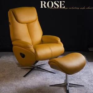 [효도선물 엄마아빠 선물추천!] 로제 고급형 천연면피 가죽 1인 리클라이너