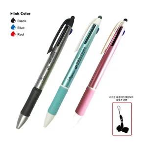 N 3던트 터치 3색 목걸이펜 색상랜덤 1.0mm