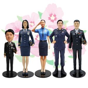 공무원 퇴직 피규어 소방관 교도관 3D 인물 사람 피규어감사패 퇴직기념패 감사패 소방공무원 기동복 근무복 정복 제복 정년퇴임 선물
