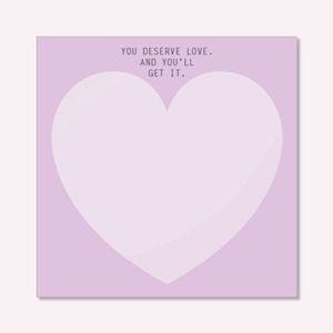 [핫트랙스]보라 하트 떡메모지