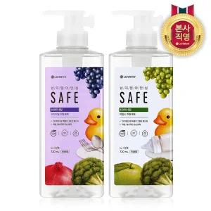 세이프 주방세제 천연미네랄 용기형 720ml x 2개 (오리지널/마일드 택1)