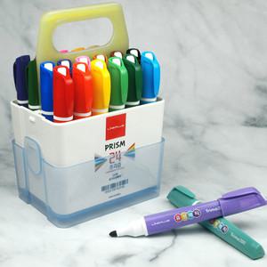 [문구티쳐] 라인플러스 프리즘유성매직 24색세트 유성매직(둥근닙)