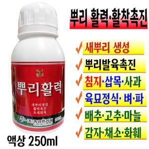 뿌리 활력제 활착 발근 촉진 치료 회복 영양제 삽목 저온 장마 연작 텃밭 거름 배추 모종 복합비료 액비 파