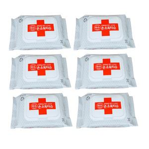 노브랜드 손소독티슈 32매입 x 6팩 의약외품 알콜티슈 에탄올